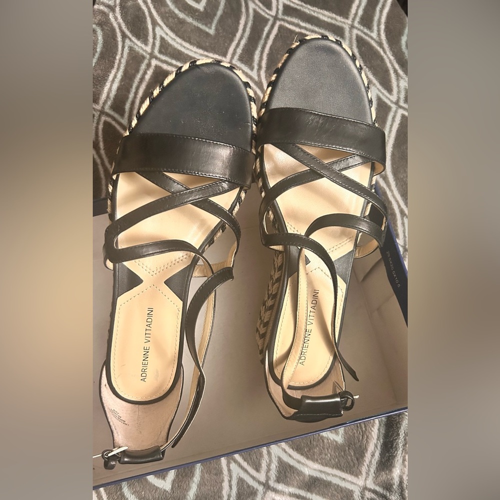Adrienne Vittadini Black Espadrilles Stylish and Versatile